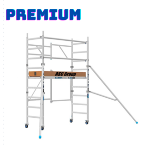 Andamio Plegable ASC Premium · 3,85 m · 75×190 cm · Apoyo en pared