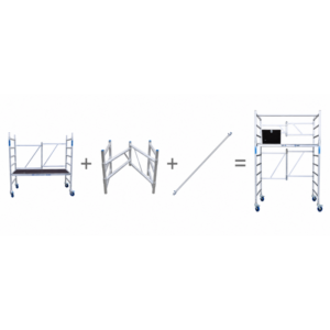 Andamio Plegable ASC · 3,85 m · 75×190 cm · Trío ideal