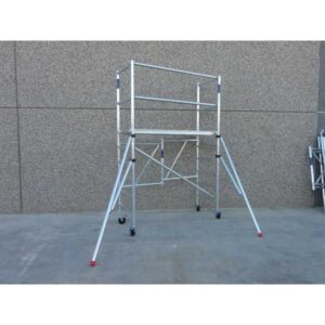 Andamio Plegable ASC Premium · 3,85 m · 75×190 cm · Con trampilla y estabilizadores