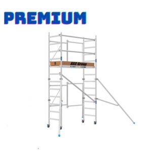 Andamio Plegable ASC Premium · 4,7 m · 75×190 cm · Apoyo en pared