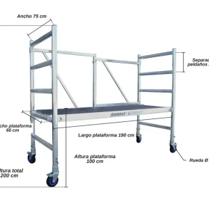 Andamio Plegable ASC Basic X · 3 m · 75×190 cm