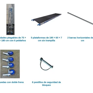 Andamio Plegable ASC Multiplataforma · 3 m · 190×340 cm