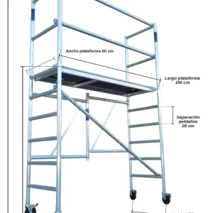 Andamio Plegable ASC Premium · 3,85 m · 75×190 cm · Básico